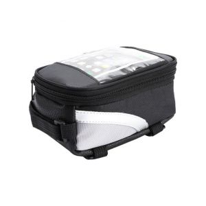 Sacoche De Cadre De Vélo Étanche Pour Écran Tactile ¿ Tissu Oxford Résistant Avec Fermeture Éclair Pour Vtt ¿ Gris - Neuf