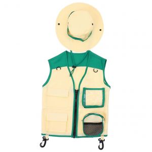 Combinaison Int&eacute;grale D'ext&eacute;rieur Avec Gilet Et Chapeau Pour Costumes De Petite Taille, Id&eacute;ale Pour Les Jeux De R&ocirc;le Et L'exploration. - Neuf