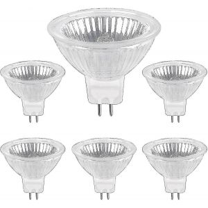 Ampoule Halog&egrave;ne Gu5.3 50 W 12 V, 800 Lm, Blanc Chaud 2700 K, Dimmable, Ampoule Spot Halog&egrave;ne Mr16, Lot De 6 - Neuf