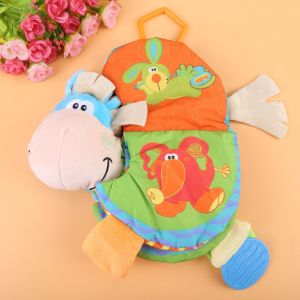 Jouets De Dentition Pour Bebe, Livre En Tissu Avec Animaux Mignons, Apprentissage Precoce, Cadeau D'education Pour Tout-Petits - Neuf