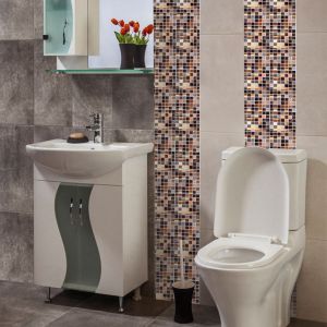 HJLIAN Autocollant mural mosaique pour carrelage de cuisine (Chocolat dore) - Neuf