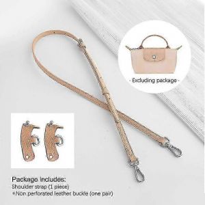 Bandouliere en cuir pour mini sac Longchamp Universite, bandouliere grise, accessoire de modification sans perforation - Neuf