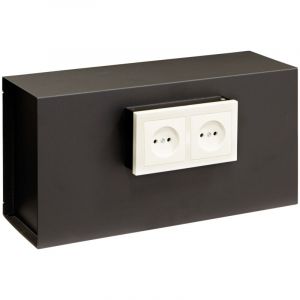 Socket Coffre-fort Invisible &agrave; Emmurer, &agrave; Cacher Derri&egrave;re Prises De Courant, 2 Prises - 20 X 40 X 13 Cm (ref 23000w-s1) - Arregui - Neuf