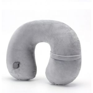 Coussin de voyage gonflable pour avion - Coussin de soutien compact et portable pour la tête et le cou, coussin appui-tête en U - Système de valve amélioré - Neuf