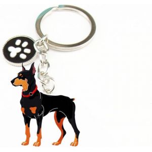 KAL-&reg; Porte-Cl&eacute;s En M&eacute;tal En Forme De Chien - Pour Voiture Ou Sac - Motif Chien - Neuf