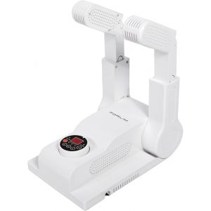 S&egrave;che-Chaussures &agrave; temp&eacute;rature r&eacute;glable, avec minuterie de 24 Heures, s&egrave;che-Gants Portable et Chauffe-Bottes, minuterie d'arr&ecirc;t Automatique, Design Pliable, Panneau Intelligent (Noir) - Neuf