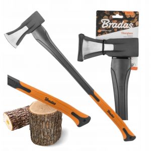 Bradas Hache Antid&eacute;rapante - 2000 G - Gris-orange - Acier Tremp&eacute; - Id&eacute;ale Pour Fendre Le Bois - Neuf