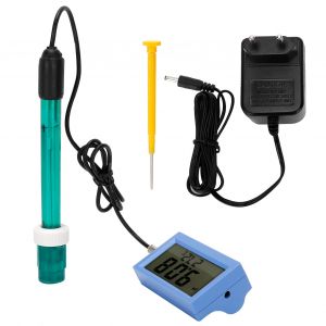 HJLIAN Testeur de qualite de l'eau 2 en 1, pH/temperature numerique, pour piscine, UE 230-240 V - Neuf
