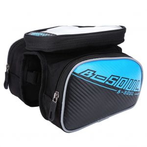 Sacoche De Cadre De Velo De Montagne Pour Telephone Portable, Pochette Pour Ecran Tactile (Bleu) - Neuf