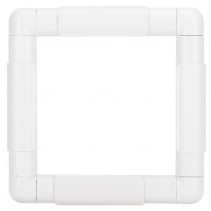 Cadre de broderie de forme carr&eacute;e bricolage cerceau point de croix artisanat outil poign&eacute;e Rectangle fournitures de couture6 x 6 po - Neuf