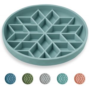 Cmws-Gamelle Anti Glouton En Silicone Avec Fond Antidérapant Et Ventouse,Gamelle Anti Glouton Non Toxique Pour Chats Et Chiens De Taille Moyen - Neuf
