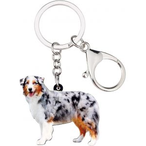Kal-Acrylique Cute Porte Clef Bouledogue Fran&ccedil;ais Chien Mignon Bijoux Porte Cl&eacute; Beagle Idee Yorkshire Cadeau Femmes Filles D&eacute;coration - Neuf