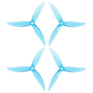 4pcs Mck 3-Blade Pc Propeller 5.1 Inch 2cw+2ccw Drone Propeller For Fpv Freestyle Juicy Sbang Drones Diy Parts Blue - Neuf