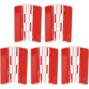 5Pcs Charni&egrave;res en Acrylique, 45x35mm Charni&egrave;re Transparente auto-Adh&eacute;sive, Charni&egrave;res Pliantes pour Piano Continu, pour Tiroir d'Armoire, Pr&eacute;sentoir de Bricolage - Neuf