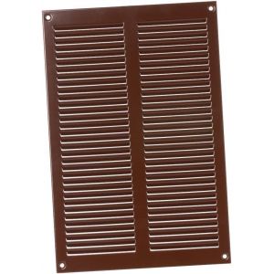 Grille d'aération en métal - Marron - 200 x 300 mm - Neuf
