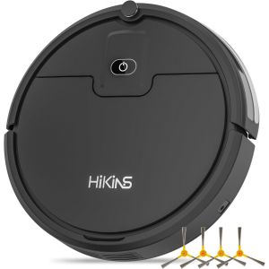 CHECARZHN--NO1-Robot Aspirateur, Aspirateur Robot Puissant 3000 Pa Pour Poils D'Animaux, Autonomie De 150 Minutes, Aspirateur Robot Auto-Chargeur, Télécommande, Parfait Pour Les Sols Durs Et Les Tapis Bas - Neuf