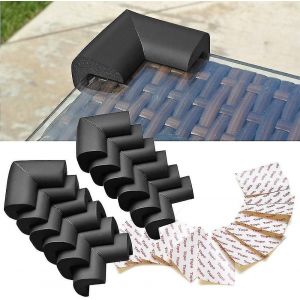 Empêchez Les Enfants D'entrer En Collision Avec La Mousse De Protection D'angle De Table (12pcs,Noir) - Neuf