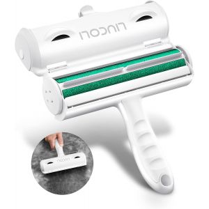 JGD-Brosse Anti Poils Animaux, Ramasse Poils Animaux, Nettoyeur Anti-Peluche Chat Chien - Rouleau Toilettage Magique R&eacute;utilisable pour Tapis, Tissu, Canap&eacute;, Literie, Voiture, V&ecirc;tements, etc. - Neuf