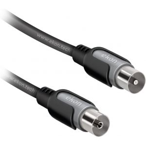 Antenne Cavo TV, antenne Cavo, maschio femmina, 1,8 m, 75 dB, par TV, Smart TV, d&eacute;codeur, digitale terrestre - Neuf