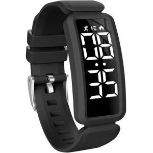 Kalanka-Montre Digitale Enfant Avec Chronomètre,Alarme, Date,Distance,Podomètres Marche Non Connecté-Montres Sport Pour Fille Garcon Avec Bracelet En Silicone - Neuf