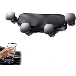 KALANKA-Support T&eacute;l&eacute;phone Voiture - Support Grille d'a&eacute;ration Porte T&eacute;l&eacute;phone Voiture Ventilation, R&eacute;sistant, Parfait pour Longue Distance & Musique - Neuf