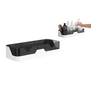 &Eacute;tag&egrave;re de douche murale sans per&ccedil;age, double couche, pour salle de bain et cuisine - Neuf