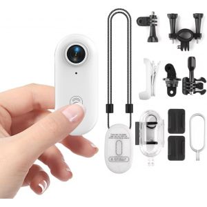 Mevronisshop-Mini Cam&eacute;ra Sport 1080p Wifi Avec Clip Et Aimant &iquest; Cam&eacute;ra De V&eacute;lo/Moto &Eacute;tanche Avec Grand Angle 120&deg;, Visionnage En Temps R&eacute;el, Longue Autonomie, Pour Animaux, Plong&eacute;e, Voyage, Activit&eacute;s - Neuf