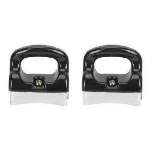 2x Home Noir Argent Bakélite Poignée Pour Poêle À Frire Casserole Batterie De Cuisine - Dd - Neuf