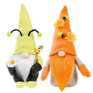 2 Pcs Nain Gnome Sans Visage Poup&eacute;e Peluche Poup&eacute;e Cadeau Ornements Mariage R&eacute;colte Festival Party Home Decor - Neuf
