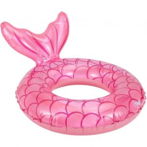 Bouee De Natation Gonflable Sirene Pour Piscine, Jouet Aquatique Pour Tout-Petits Et Enfants, Rose, Ete - Neuf