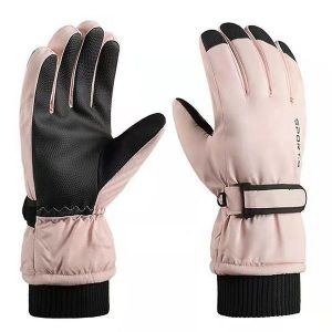 Gants De Ski D'hiver Pour Homme - Doublure En Velours Épais, Imperméables, Tactiles, Coupe-Vent, Coupe Ergonomique Pour Les Activités De Plein Air - Neuf