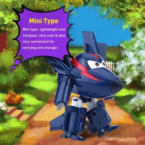 12cm Avion Jouet Animation Figure Articul&eacute;e Transformer Robot Avion Enfants Jouets (#1) - Neuf