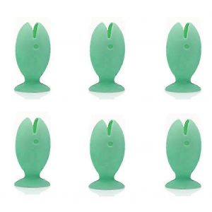 6pcs Standing Tooth Brush Cover-Cap Stand Cute Cartoon Fish Mini Toothbrush Holder Pour Enfants Accessoires De Salle De Bain - Neuf