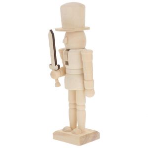 Kit De Bricolage : Soldat Casse-Noisette En Bois - Poup&eacute;e En Bois Brut &Agrave; Peindre Et &Agrave; D&eacute;corer - Id&eacute;e Cadeau Amusante - Neuf