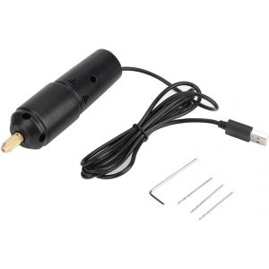 Portable Micro Perceuse Électrique,5V Mini à Batterie Rechargeable USB Outils Rotatifs Multifonction Main Forage Petite Résine Bricolage Filaire Percer Bois Papier Plastique Bijoux Planche - Neuf