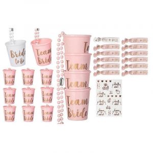 Collier De Mariée En Verre À Liqueur,Paquet De 24 Tasses Jga Et Bracelet De Mariée - Neuf