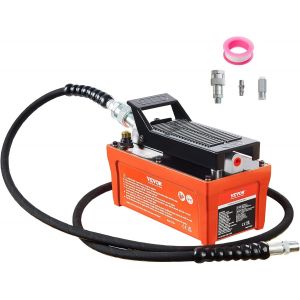 Subzonal-Pompe Hydraulique &Agrave; Air 700 Bar Pompe Hydraulique Pneumatique &Agrave; Pied Capacit&eacute; Du R&eacute;servoir 1,6 L Sortie D'huile 0,95 Cm Entr&eacute;e D'air 0,64 Cm Tuyau 2 M Pour Carrosserie Postes De Traction, Or - Neuf