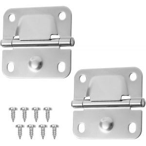 Lot De 2 Charnières De Glacière Pour Coleman 5235 6262 6270,En Acier Inoxydable Remplacement De Charnière Avec 8 Vis Accessoires De Glacières De Camping - Neuf