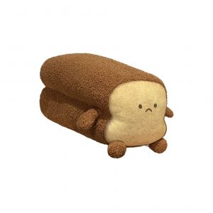 Adorable Peluche Toast En Peluche, Coussin De Dossier De Canape Rembourre, Cadeau D'anniversaire Pour Enfants Et Bebes - Neuf