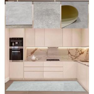 Sjzg-Tapis En Vinyle Effet Ciment-Laga Couleur Beige - &Eacute;l&eacute;gance Et Durabilit&eacute; Pour D&eacute;coration D'int&eacute;rieur Et Nettoyage Facile / 50 X 100 Cm/Beige - Neuf