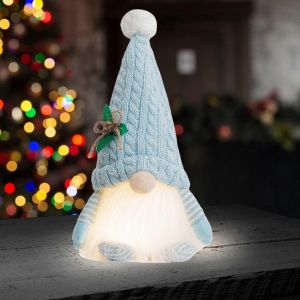 No&euml;l En Peluche, Avec La Lumi&egrave;re De Led, Lumineux Santa Claus Table Figurine De No&euml;l, D&eacute;coration Pour La Maison De La Cuisine De F&ecirc;te De Vacances (Compatible Avec L'int&eacute;rieur De L'hiver - Neuf