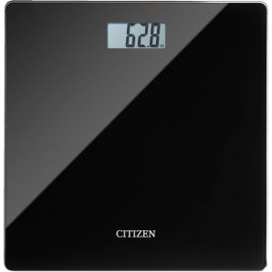 CITIZEN HMS324 P&egrave;se-personne, Design fin, r&eacute;sultats des mesures pr&eacute;c&eacute;dentes, technologie Step-On, &eacute;cran LCD et verre haute r&eacute;sistance - Neuf