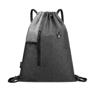 Sac à dos à cordon de sport Sac de sport avec fermeture éclair pour casque et poche en filet pour femmes hommes - Neuf