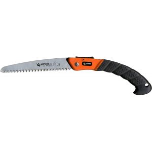 Scie d'élagage pliante Sciage 29623 - Manche bi-matière - denture japonaise - solide et très légère - Scie à main pour le bois avec lame droite - Pour usage forestier - Neuf