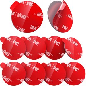 Lot De 8 Adhésif De Remplacement Compatible Avec Pop Support De Douille, Vhb 3 M Adhésifs Pour Voiture Magnétique Support Pour Téléphone Portable Et 3,5 Cm Ruban Adhésif Double Face Pliable De Base - Neuf