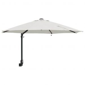 Parasol De Jardin Moderne Inclinable 248 X 248 X 148 Cm Fonctionnel Ambiance Cosy En Polyester Sable Helloshop26 02_0058642 - Neuf