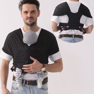 Echarpe De Portage Bebe-Sans N?ud-Bébé Sling-Kangourou-Porte Bebe Naissance-Physiologique-Ajustable-Écharpe De Portage Facile À Porter-Cadeau Naissance-Liste De Naissance-Nouveau-Né-À 15kg - Neuf