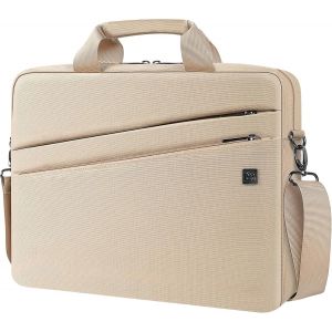 17 Pouces Imperméable Serviette De Protection Ordinateur Portable Sac À Bandoulière Sacoche Pour 17-17.3"" Notebook/Dell/Lenovo/Acer/ /Msi/Asus, Beige[L1444] - Neuf