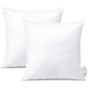 Cauc-Lot De 2 Bedding Coussins De Garnissage 45 X 45 Cm - Coussin &Agrave; Recouvrir - Oreillers Int&eacute;rieur - Rembourrage Coussins - Housse En M&eacute;lange De Polyester - Neuf