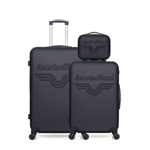 AMERICAN TRAVEL - Lot de 3 - Valise grand format, valise weekend et vanity CHELSEA - Neuf